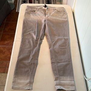 White House Black Market Grey Skinny Jeans